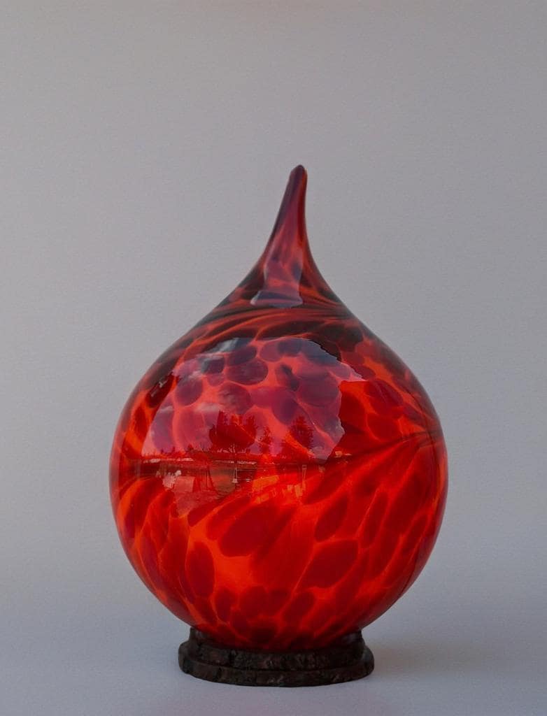 Handmade Multicolour Glass Table Lamp: Unique Home Decor