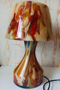 Handblown Glass Lamp: Art Glass Night Light, Ambient Decor