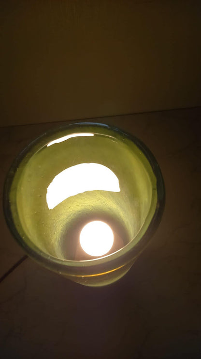 Hand Blown Glass Table Lamp: Decorative Mood Lighting
