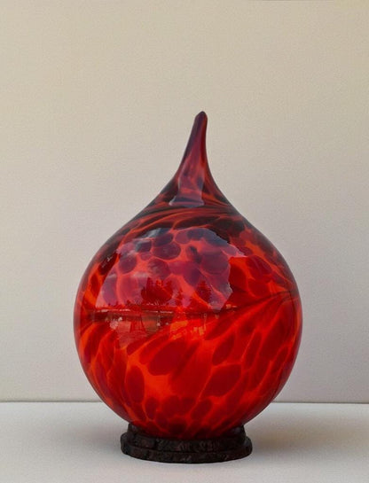 Handmade Multicolour Glass Table Lamp: Unique Home Decor