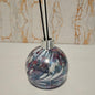 Handcrafted Iridescent Glass Diffuser Lamp with LED Light, Elegant Room Fragrance