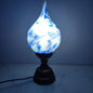 Mystique Flame Glass Lamp – Handcrafted Artisanal Teardrop Light for Elegant Home Decor