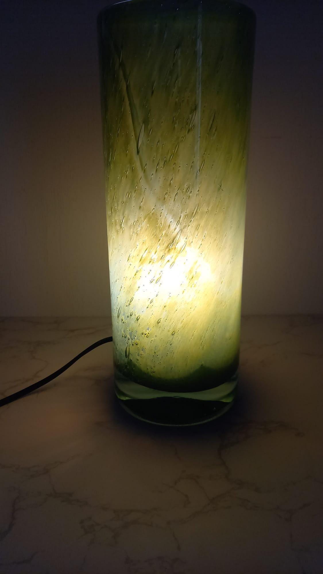 Hand Blown Glass Table Lamp: Decorative Mood Lighting