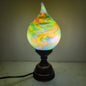 Mystique Flame Glass Lamp – Handcrafted Artisanal Teardrop Light for Elegant Home Decor