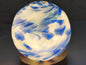 Handcrafted LED Glass Sphere Lamp: 6 Colors, USB Table Light