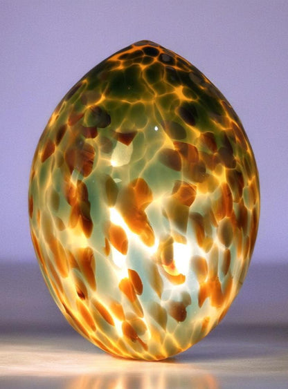 Giant Hand Blown Glass Dinosaur Egg Lamp: Art Deco Table Lamp (30cmX45cm)