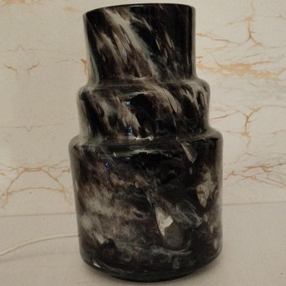 Handcrafted Glass Vase Lamp: Elegant Ambient Light, 280mm Height