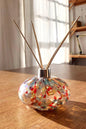 Handcrafted Glass Diffuser Lamp with Wood Stopper & LED Base