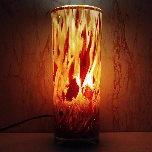 Glass Vase Lamp, Bedroom Table lamp - Mood Lighting
