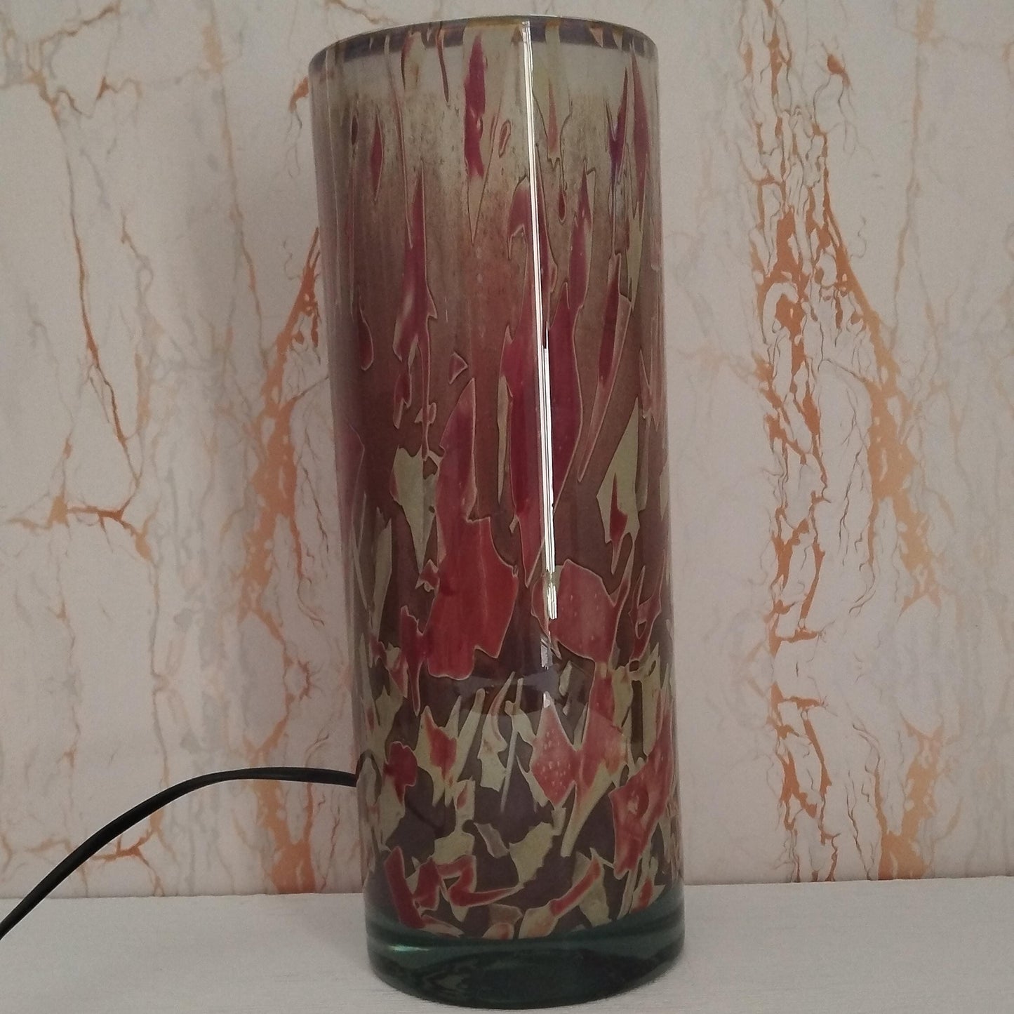 Glass Vase Lamp, Bedroom Table lamp - Mood Lighting