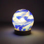 Handcrafted LED Glass Sphere Lamp: Cosy Ambient Light, British Home Décor