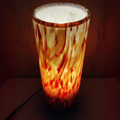 Glass Vase Lamp, Bedroom Table lamp - Mood Lighting