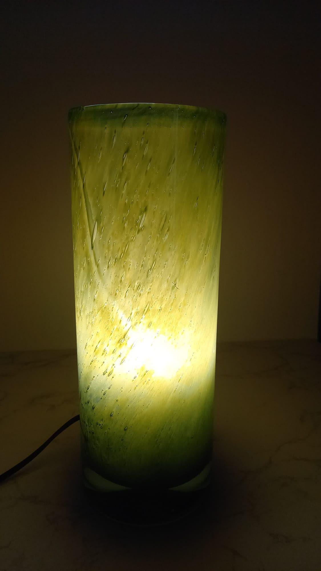 Hand Blown Glass Table Lamp: Decorative Mood Lighting