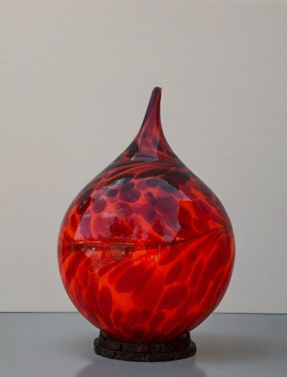 Handmade Multicolour Glass Table Lamp: Unique Home Decor