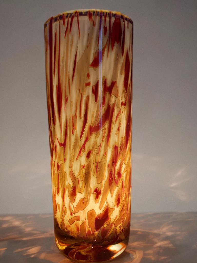 Glass Vase Lamp, Bedroom Table lamp - Mood Lighting