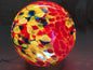 Handcrafted LED Glass Sphere Lamp: 6 Colors, USB Table Light