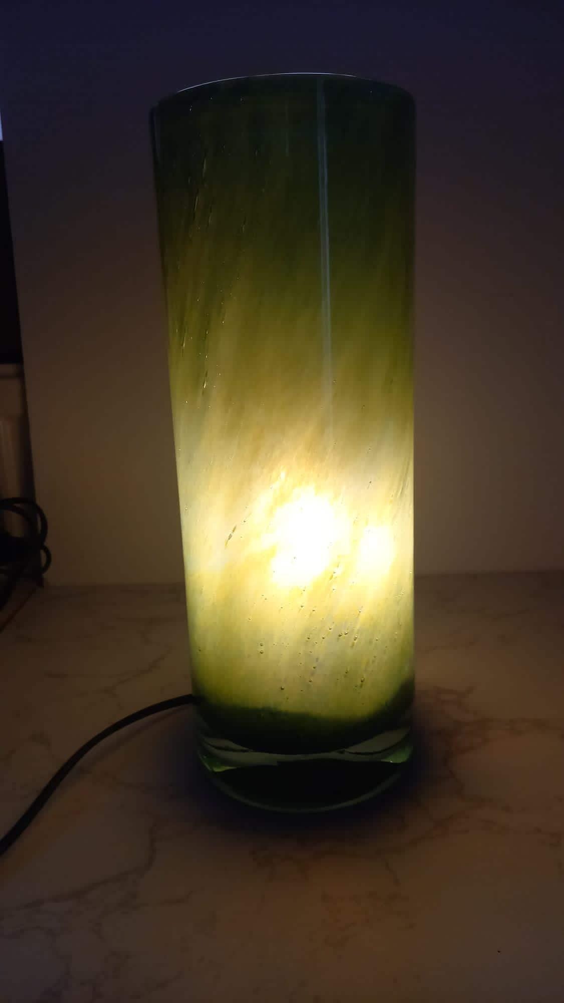 Hand Blown Glass Table Lamp: Decorative Mood Lighting