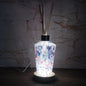 Handcrafted Iridescent Glass Diffuser Lamp: LED Light, Elegant Home Fragrance