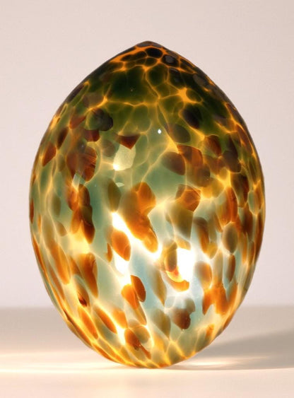 Giant Hand Blown Glass Dinosaur Egg Lamp: Art Deco Table Lamp (30cmX45cm)