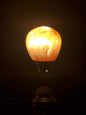 Handcrafted Glass Globe Table Lamp: Antique Style Base, USB Powered