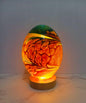 Hand Blown Art Deco Glass Egg Lamp: Unique Night Light