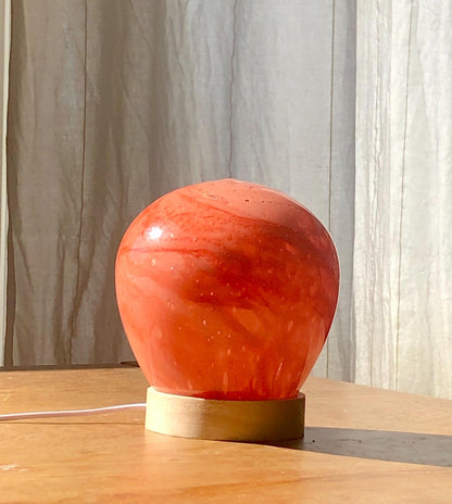 Handcrafted Galaxy Glass Lamp: LED Night Light, Cosy Home Decor