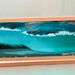 Sand Picture / wood frame / 29 X12cm