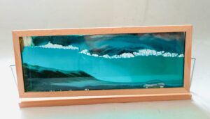 Sand Picture / wood frame / 29 X12cm