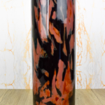 Glass Vase Cylinder Flame 32x12cm