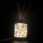 Silver Round Glass Diffuser Lamp