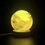 Green Sphere Glass Lamp 100mm
