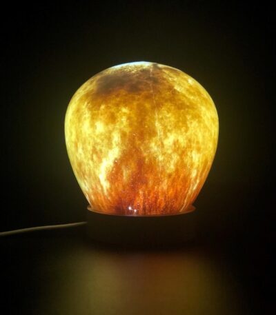 Amber Glass Lamp