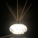 Oval Glass Diffuser Lamp - White