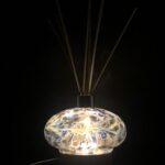 Oval Glass Diffuser Lamp - Silver
