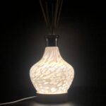 Glass Diffuser Bottle Lamp - White