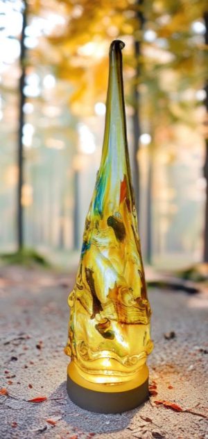 Glass Christmas Tree Lamp | LED Ambient Light | Unique Christmas Décor Gift