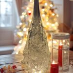 Christmas tree Glass Lamp :White LED Ambient Light/Christmas Gift